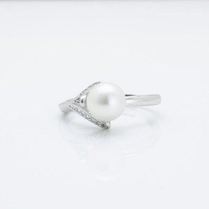 Natural Pearl Sterling Silver Ring